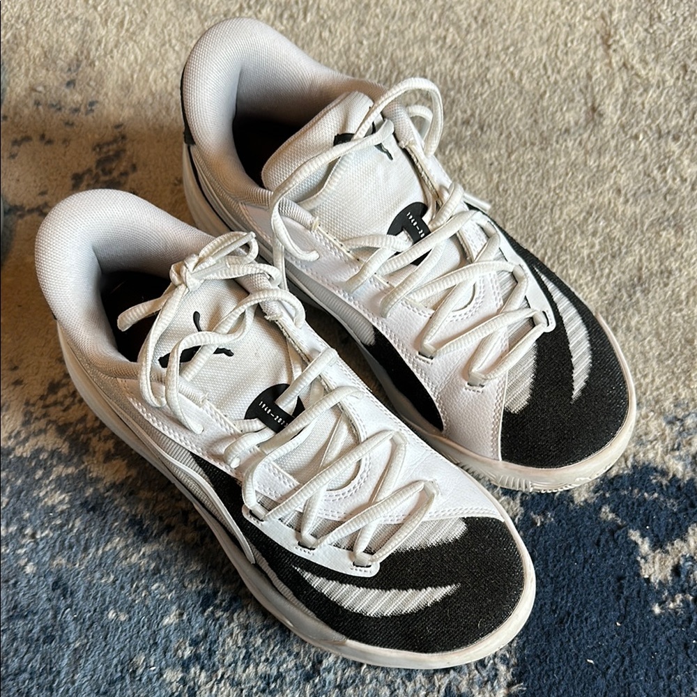Puma Black and White Athletic Shoes
